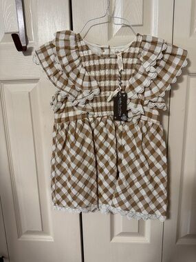 Matilda Jane plaid top size 10